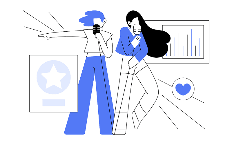 Populer music concert vector illustration