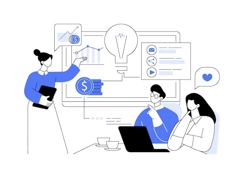 presentation vector illustration