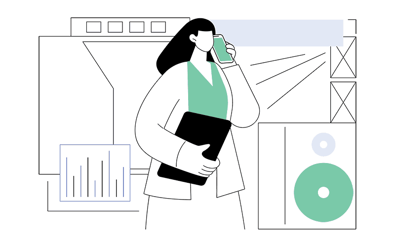 Organizator vector illustration